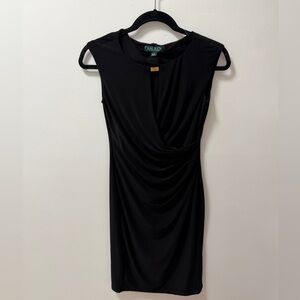Lauren Ralph Lauren Black Stretch Jersey Dress